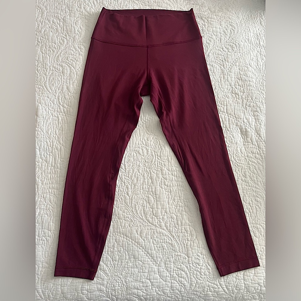 Lululemon Align 7/8 Leggings | Color: Deep Ruby | Size 8 | EUC